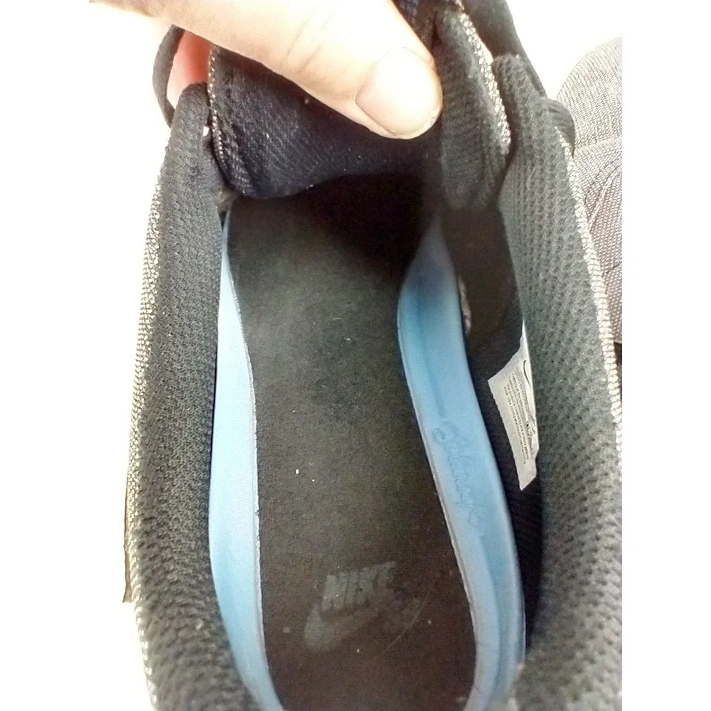 Nike SB Check‎ Solarsoft Grey Black Blue Skate Shoes 843896-004 Mens 14
